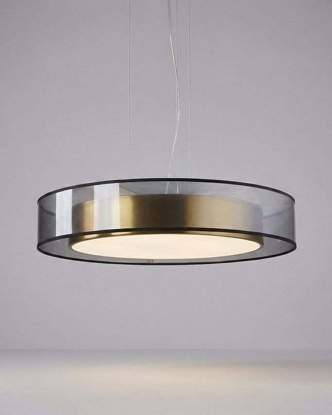 Lampa wisząca LED w różowym złocie z regulacją wysokości, idealna do nowoczesnych salonów i jadalni 7