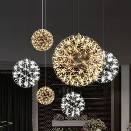 Lampa wisząca LED ze stali nierdzewnej z regulowanym kablem i funkcją ściemniania, ideal 3