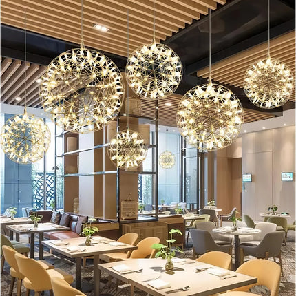 Lampa wisząca LED ze stali nierdzewnej z regulowanym kablem i funkcją ściemniania, ideal 8