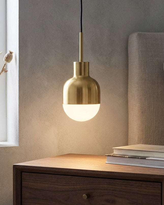 Lampa wisząca LED z regulowanym kablem i możliwością przyciemniania, w miedzianym wykońc 0
