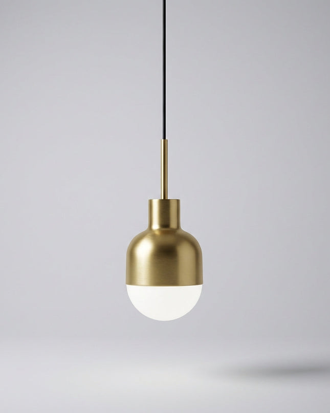 Lampa wisząca LED z regulowanym kablem i możliwością przyciemniania, w miedzianym wykońc 1