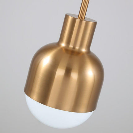 Lampa wisząca LED z regulowanym kablem i możliwością przyciemniania, w miedzianym wykońc 5