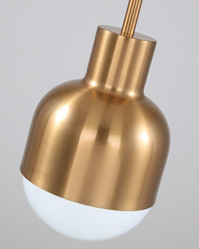 Lampa wisząca LED z regulowanym kablem i możliwością przyciemniania, w miedzianym wykońc 5