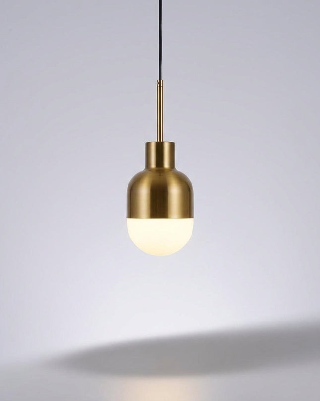 Lampa wisząca LED z regulowanym kablem i możliwością przyciemniania, w miedzianym wykońc 7