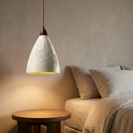 Lampa wisząca LED o średnicy 23 cm z retro strukturalnym wykończeniem, idealna do salonu i jadal 0