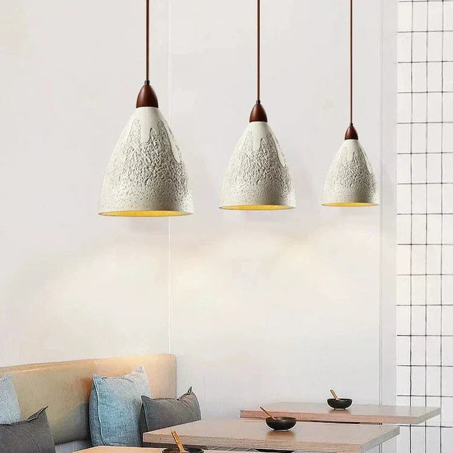 Lampa wisząca LED o średnicy 23 cm z retro strukturalnym wykończeniem, idealna do salonu i jadal 3