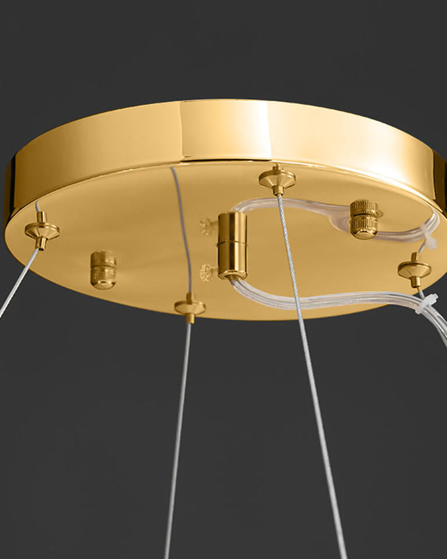 Lampa Wisząca LED z Szklanymi Piórami – Nowoczesny Żyrandol do Salonu w Stylu Nordyckim 5