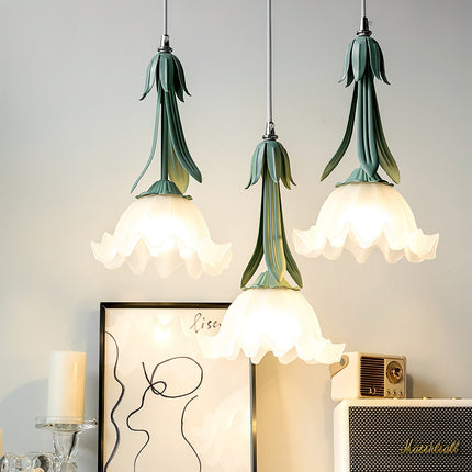 Lampa Wisząca Lily of the Valley z Kwiatowym Wzornictwem – Lampa do Salonu i Jadalni, Elegancka Lampa Nad Stół 1