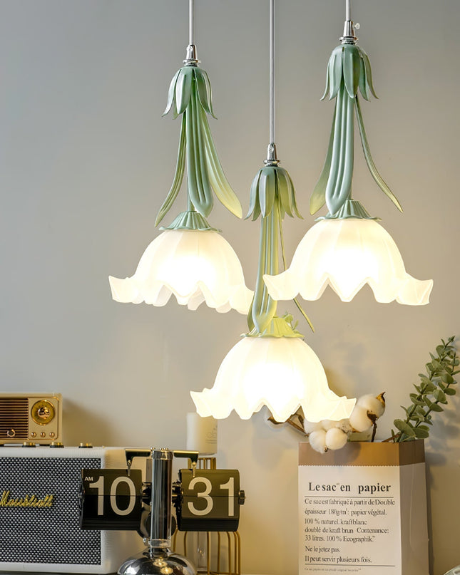 Lampa Wisząca Lily of the Valley z Kwiatowym Wzornictwem – Lampa do Salonu i Jadalni, Elegancka Lampa Nad Stół 2