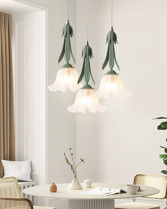 Lampa Wisząca Lily of the Valley z Kwiatowym Wzornictwem – Lampa do Salonu i Jadalni, Elegancka Lampa Nad Stół 8