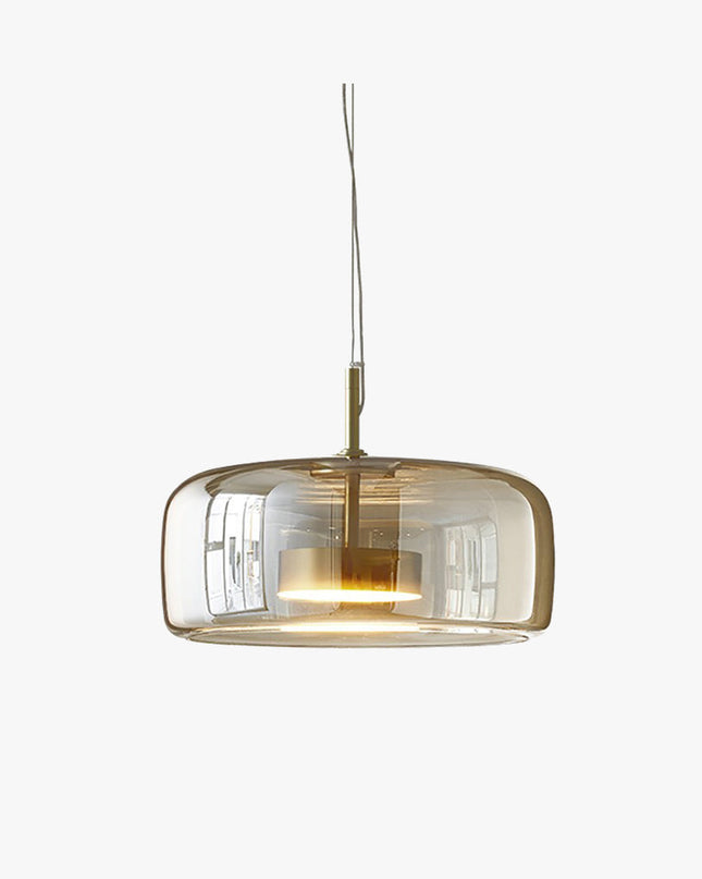 Lampa Wisząca Liodell z Regulacją Wysokości – Przezroczyste Szkło i Mosiężne Detale do Salonów i Nad Stół 7