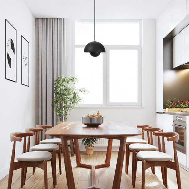 Lampa Wisząca Makrone Blume Bud – Designerska Lampa do Salonu, Oświetlenie Nad Stół, Metalowa, 23 cm, Różne Kolory 3