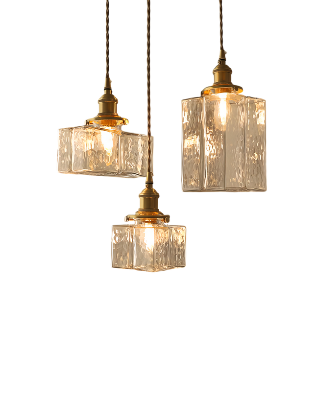 Lampa Wisząca Matifa z Szkła – Elegancka Lampa Vintage z Mosiężnym Wykończeniem 6