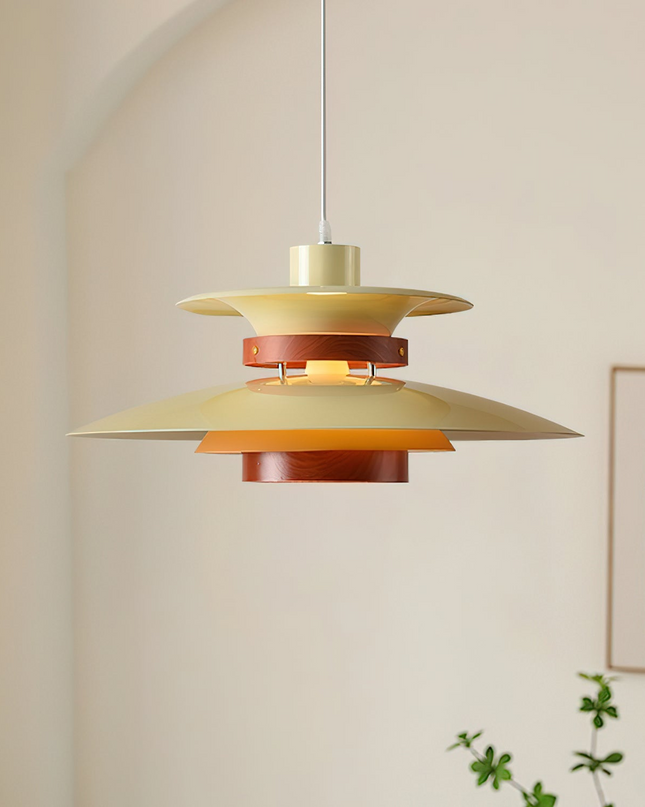 Lampa Wisząca Mercero do Salonu – Klasyczny Design z Ciepłym Światłem, Metalowa i Drewniana, Średnica 35/40 cm 0