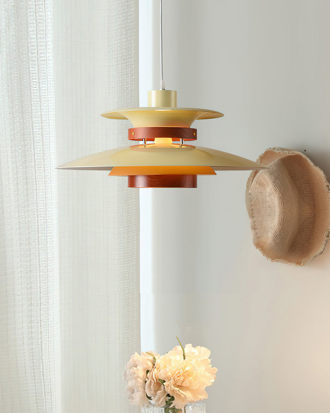 Lampa Wisząca Mercero do Salonu – Klasyczny Design z Ciepłym Światłem, Metalowa i Drewniana, Średnica 35/40 cm 6