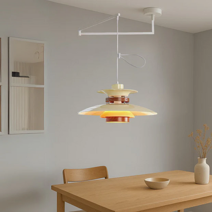 Lampa Wisząca Mercero z Obrotowym Ramieniem i Czterema Kloszami – Styl Skandynawski 4