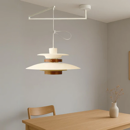 Lampa Wisząca Mercero z Obrotowym Ramieniem i Czterema Kloszami – Styl Skandynawski 6