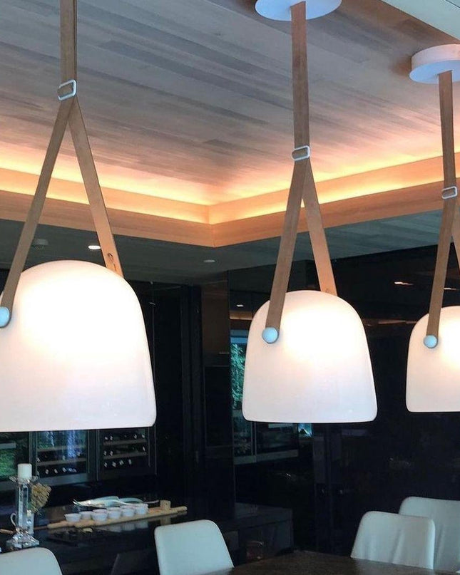 Lampa Wisząca Mona z LED – Minimalistyczna Lampa do Salonu i Nad Stół, Średnica 20 cm, Miękkie Światło, Nowoczesny Design 3