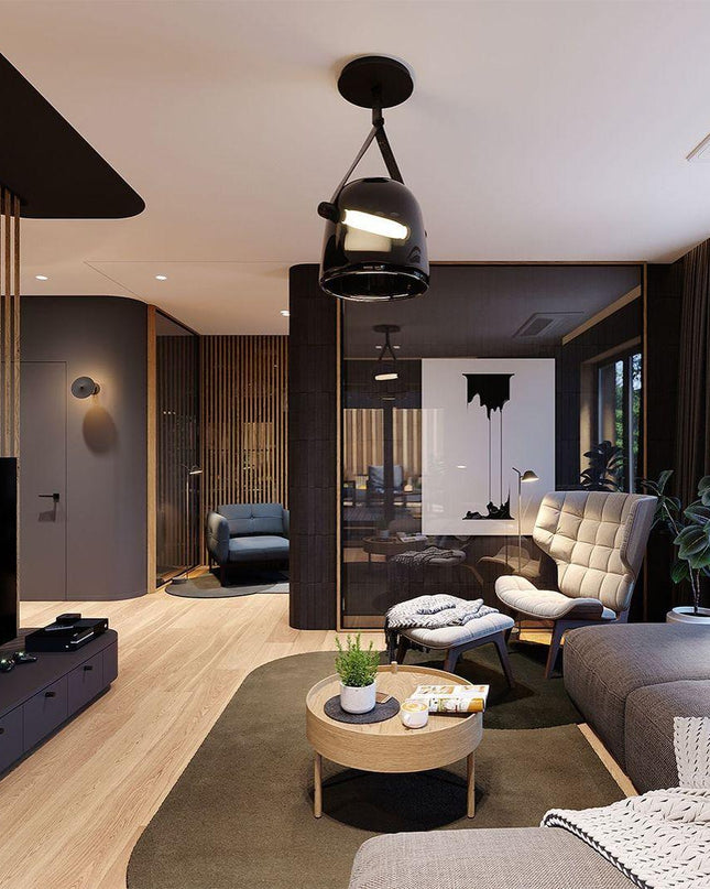 Lampa Wisząca Mona z LED – Minimalistyczna Lampa do Salonu i Nad Stół, Średnica 20 cm, Miękkie Światło, Nowoczesny Design 7