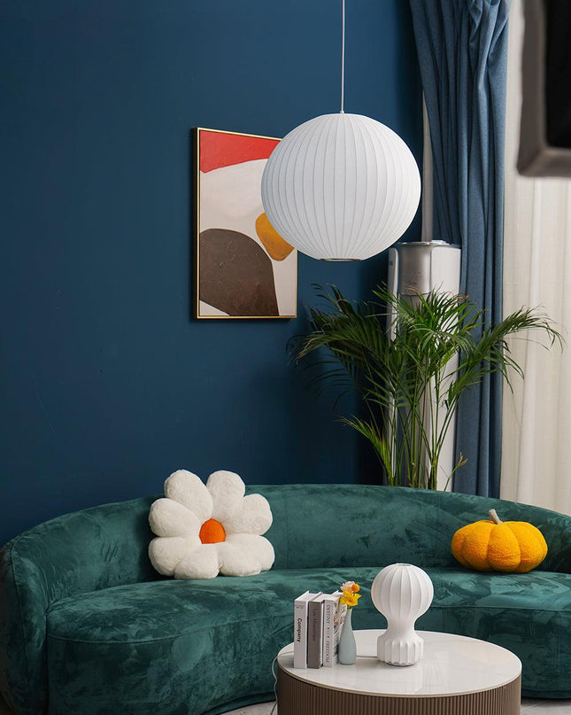 Lampa Wisząca Nitro Bubble w Stylu Nordyckim z Drewna i Stali – Lampa do Salonu i Jadalni, Średnica 30-60 cm 8