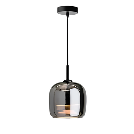 Lampa Wisząca Nordic Black Glass - Elegancki Żyrandol LED do Salonu i Jadalni, Oświetlenie nad Stół, Szkło Czarne 0