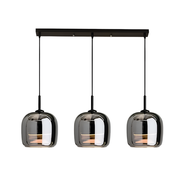 Lampa Wisząca Nordic Black Glass - Elegancki Żyrandol LED do Salonu i Jadalni, Oświetlenie nad Stół, Szkło Czarne 10