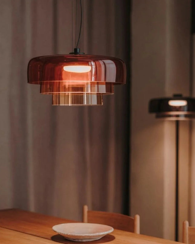 Lampa Wisząca Nordic z Szkła i Metalu, Regulowana Długość, Oświetlenie do Salonu, Ciepłe Światło, Idealna nad Stół 4