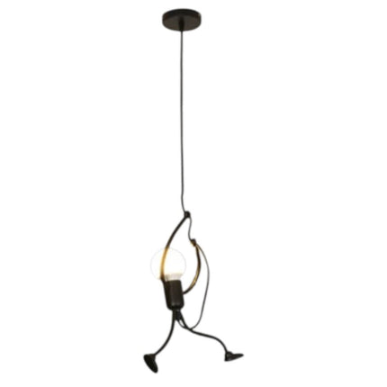 Lampa Wisząca Retro Iron Man z Regulowaną Długością – Unikalne Oświetlenie do Salonu lub Nad Stół 0