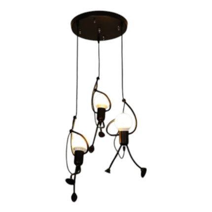 Lampa Wisząca Retro Iron Man z Regulowaną Długością – Unikalne Oświetlenie do Salonu lub Nad Stół 10