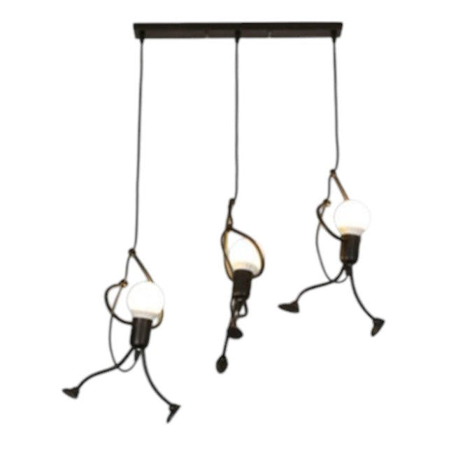 Lampa Wisząca Retro Iron Man z Regulowaną Długością – Unikalne Oświetlenie do Salonu lub Nad Stół 9