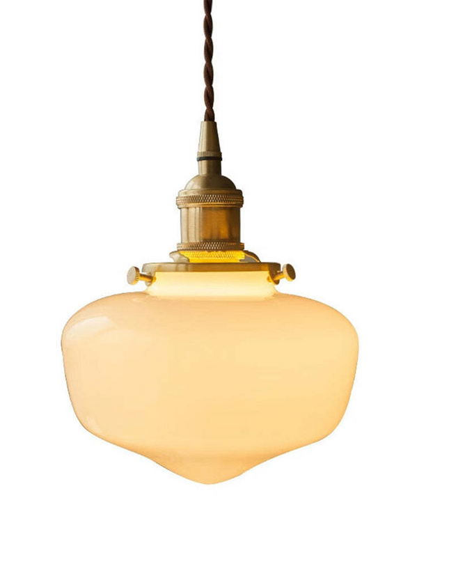 Lampa Wisząca Retro z Mosiądzu i Szkła – Klasyczny Żyrandol do Salonu, Regulowana Wysokość, Elegancki Design 1