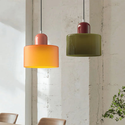 Lampa wisząca retro z regulowanym zawieszeniem i szklanym kloszem, idealna do salonu i jadalni 4