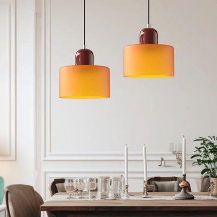 Lampa wisząca retro z regulowanym zawieszeniem i szklanym kloszem, idealna do salonu i jadalni 6