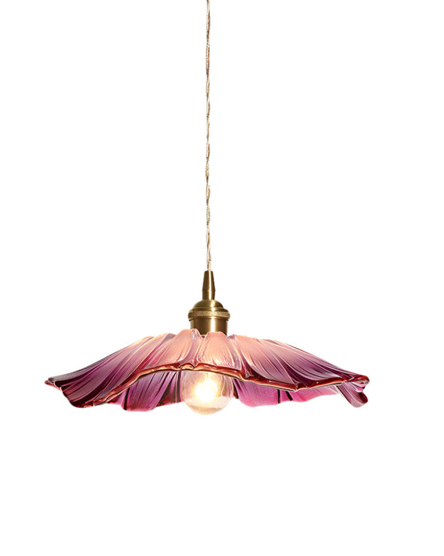 Lampa Wisząca Szklana w Kształcie Kwiatka – Elegancki Dodatek do Wnętrz 0