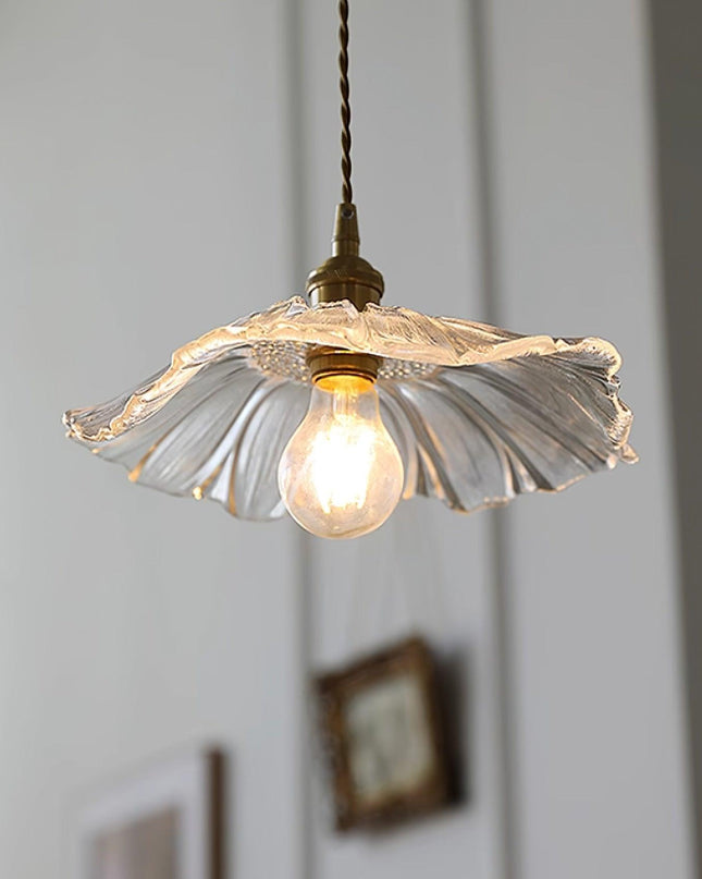 Lampa Wisząca Szklana w Kształcie Kwiatka – Elegancki Dodatek do Wnętrz 3