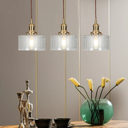 Lampa wisząca szklana w zielonym kolorze z regulowanym zawieszeniem, w stylu vintage, idealna do dekor 11