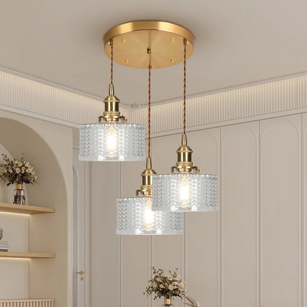 Lampa wisząca szklana w zielonym kolorze z regulowanym zawieszeniem, w stylu vintage, idealna do dekor 9