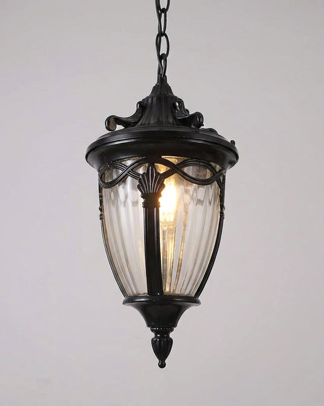 Lampa wisząca vintage z metalowym i szklanym wykończeniem, idealna do salonu i jadalni w retro styl 1
