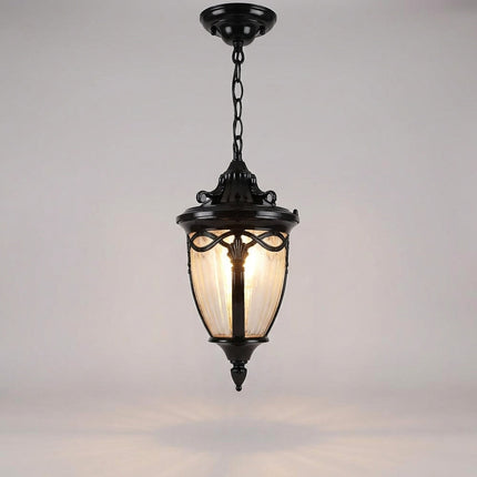 Lampa wisząca vintage z metalowym i szklanym wykończeniem, idealna do salonu i jadalni w retro styl 5