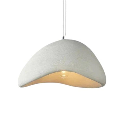 Lampa Wisząca Wabi Sabi w Białym i Szarym – Regulowana Wysokość, Nowoczesna Lampa do Salonu, Idealna Nad Stół 0