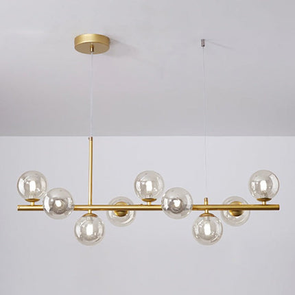 Lampa Wisząca do Jadalni z Żelaza i Szkła – Elegancka Lampa Nad Stół z Regulowaną Wysokością 9