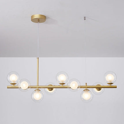 Lampa Wisząca do Jadalni z Żelaza i Szkła – Regulowana Wysokość, Elegancki Design 12