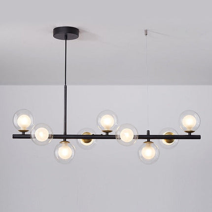 Lampa Wisząca do Jadalni z Żelaza i Szkła – Regulowana Wysokość, Elegancki Design 15