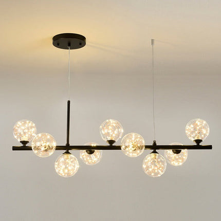 Lampa Wisząca do Jadalni z Żelaza i Szkła – Regulowana Wysokość, Elegancki Design 19