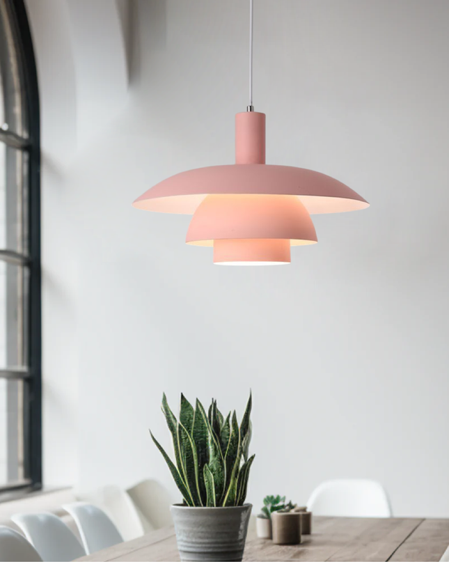 Lampa Wisząca w Stylu Skandynawskim z Metalowym Wykończeniem – Ø29cm 7