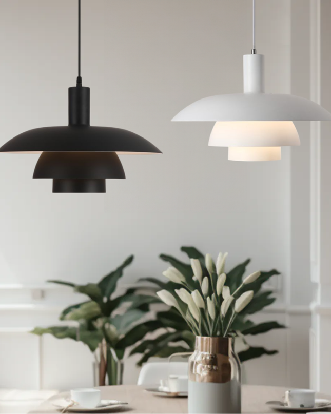 Lampa Wisząca w Stylu Skandynawskim z Metalowym Wykończeniem – Ø29cm 8