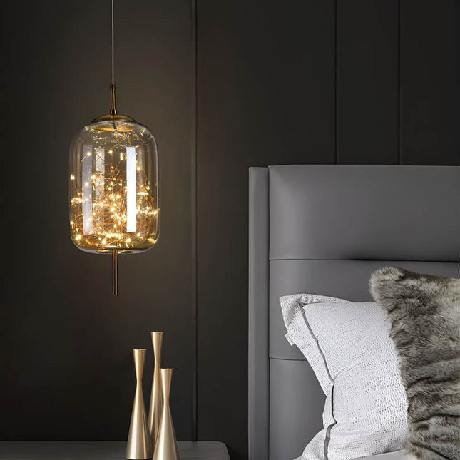 Lampa Wisząca z Ciemnobrązowego Szkła – Elegancki Design do Wnętrz 4