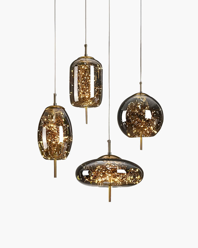 Lampa Wisząca z Ciemnobrązowego Szkła – Elegancki Design do Wnętrz 6