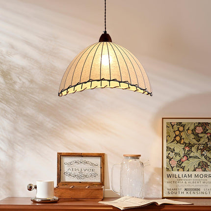 Lampa Wisząca z Drewna i Tkaniny – Nowoczesny Design do Wnętrz 11