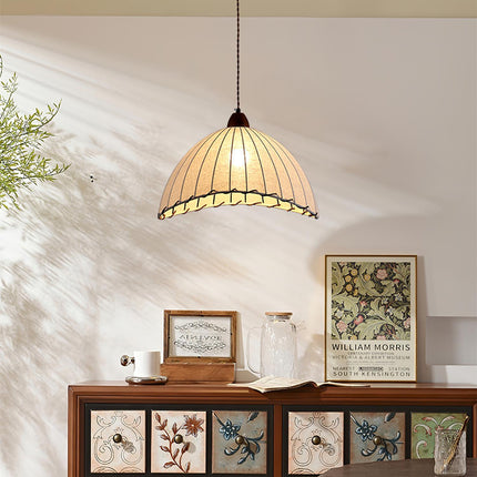 Lampa Wisząca z Drewna i Tkaniny – Nowoczesny Design do Wnętrz 9